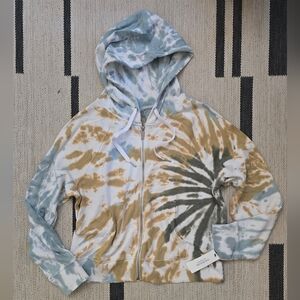 Calvin Kline Active Wear Full Zip Tie Dye Hoodie